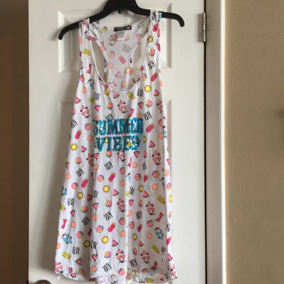 Fun Sun Summer Vibes Racerback Coverup or Nightie - Picture 1 of 4